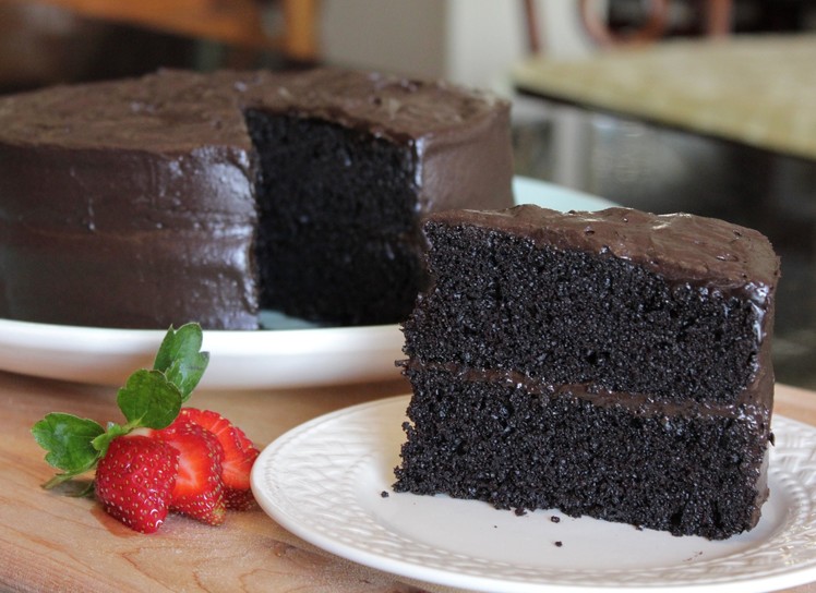 Homemade Delicious Especially Dark Chocolate Cake - The Best Cake Recipe from Hersheys