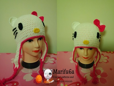 How to crochet hello kitty hat free pattern by marifu6a