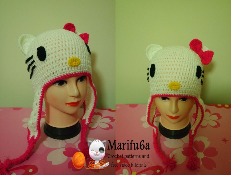 How to crochet hello kitty hat free pattern by marifu6a