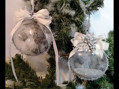 How to decorate an acrylic ornament with decoupage napkins