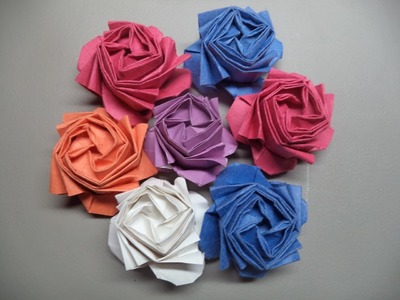How to Fold an Origami Rose