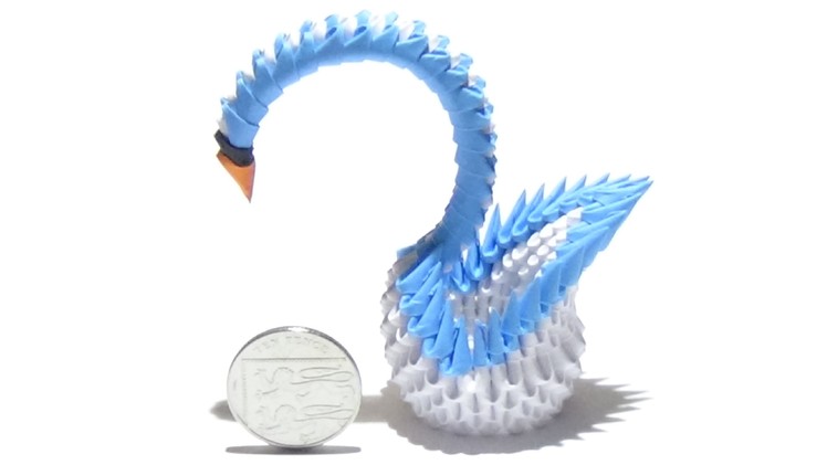 How To Make a Mini 3D Origami Swan