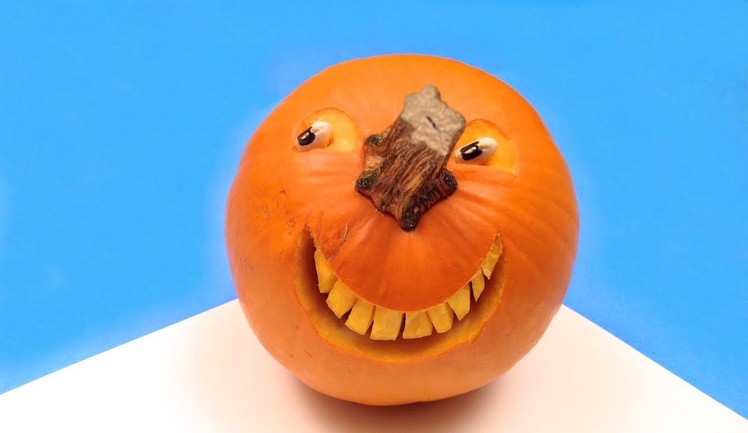 How to Make a Smiling Pumpkin for Halloween (HD)