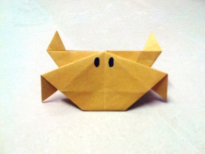 How to make an origami crab.