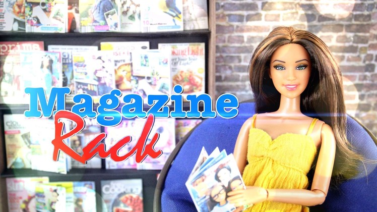 How to Make Doll Magazines & Magazine Rack - Doll Crafts