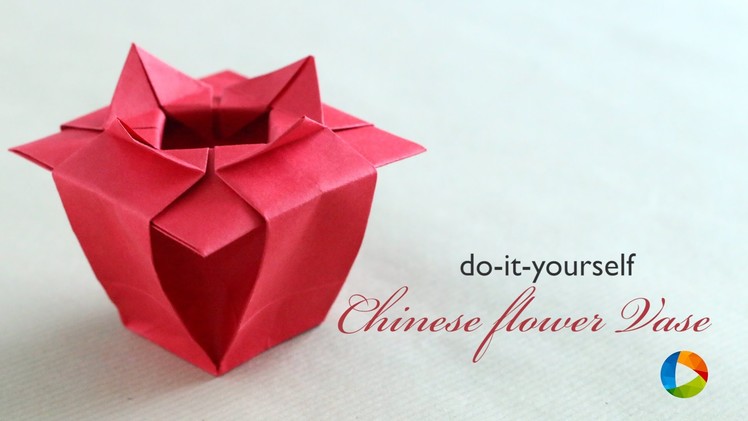 How to Make : Origami Chinese Flower Vase