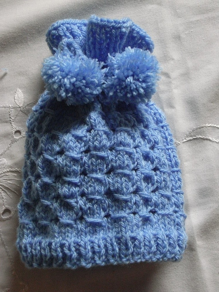 Kindermütze stricken*Baby Mütze*Baby hat with knit collarTutorial Handarbeit
