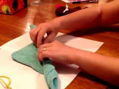 Origami washcloths with Laura Phung - the Ducky by Yvette Vink