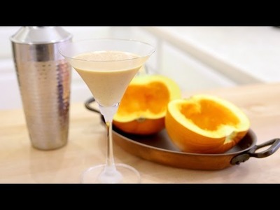 Pumpkin Vodka Martini | Thanksgiving Cocktail Recipe