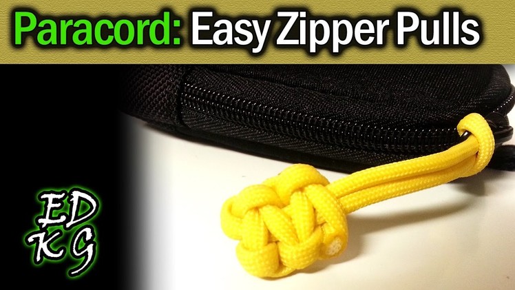 Simple Paracord: Quick & Easy Zipper Pulls