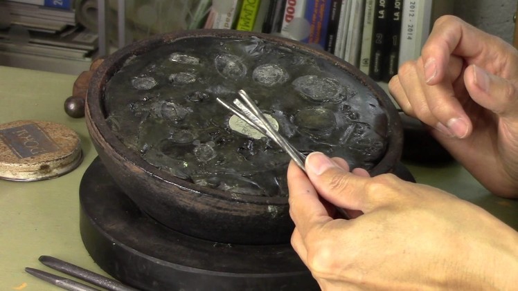 The art of Metal Chasing to create handmade jewelry.