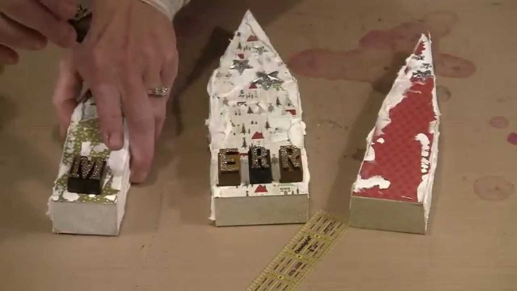 Wonky Wood House Christmas Village by Joggles.com