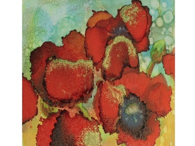 Alcohol Ink: Poppies Tutorial