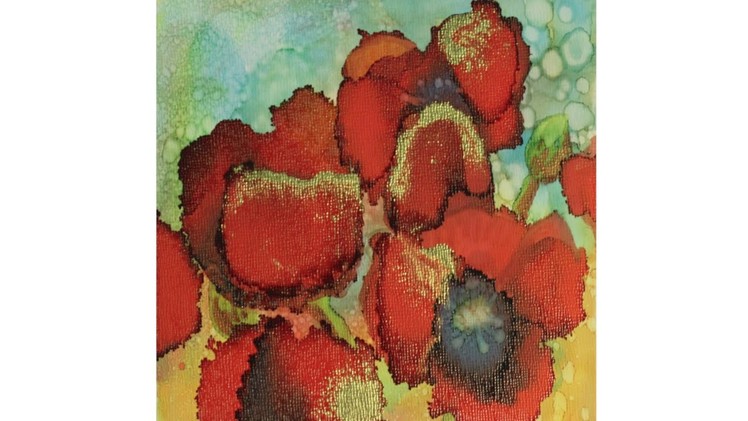 Alcohol Ink: Poppies Tutorial