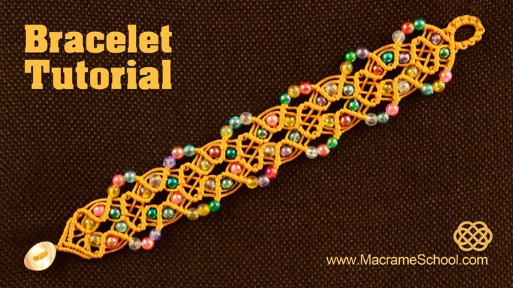 Beaded Fall Bracelet Tutorial | Macrame School