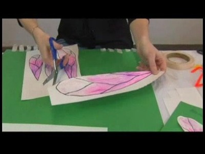 Children's Craft Paper Dragonfly : Paper Dragonfly Craft: Cutting Wings