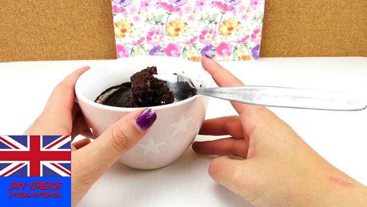 Chocolate Banana Cake Recipe – Cup cakes in Microwaves – Mug Cakes