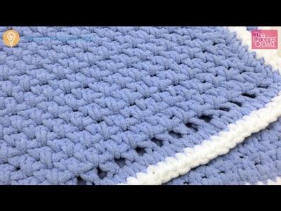 Crochet Beginners Baby Blanket Tutorial