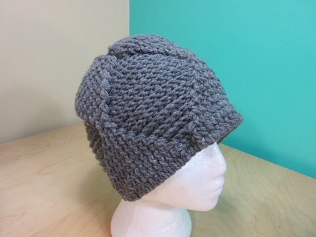 Crochet men's or adults  hat  reversible. With Ruby Stedman