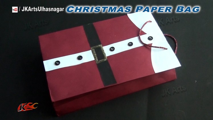 DIY Paper Bag for Christmas Gifts | How to make | JK Arts 829