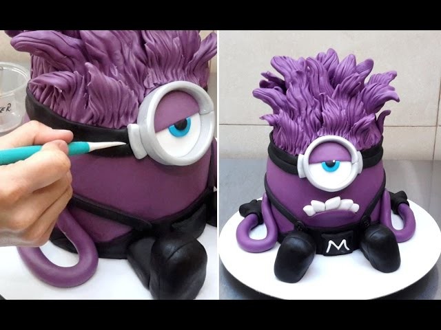 Evil Despicable Me 3D Minion Cake - How To by CakesStepbyStep