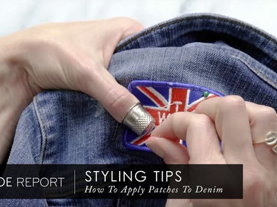 How To Apply Patches To Denim | The Zoe Report by Rachel Zoe