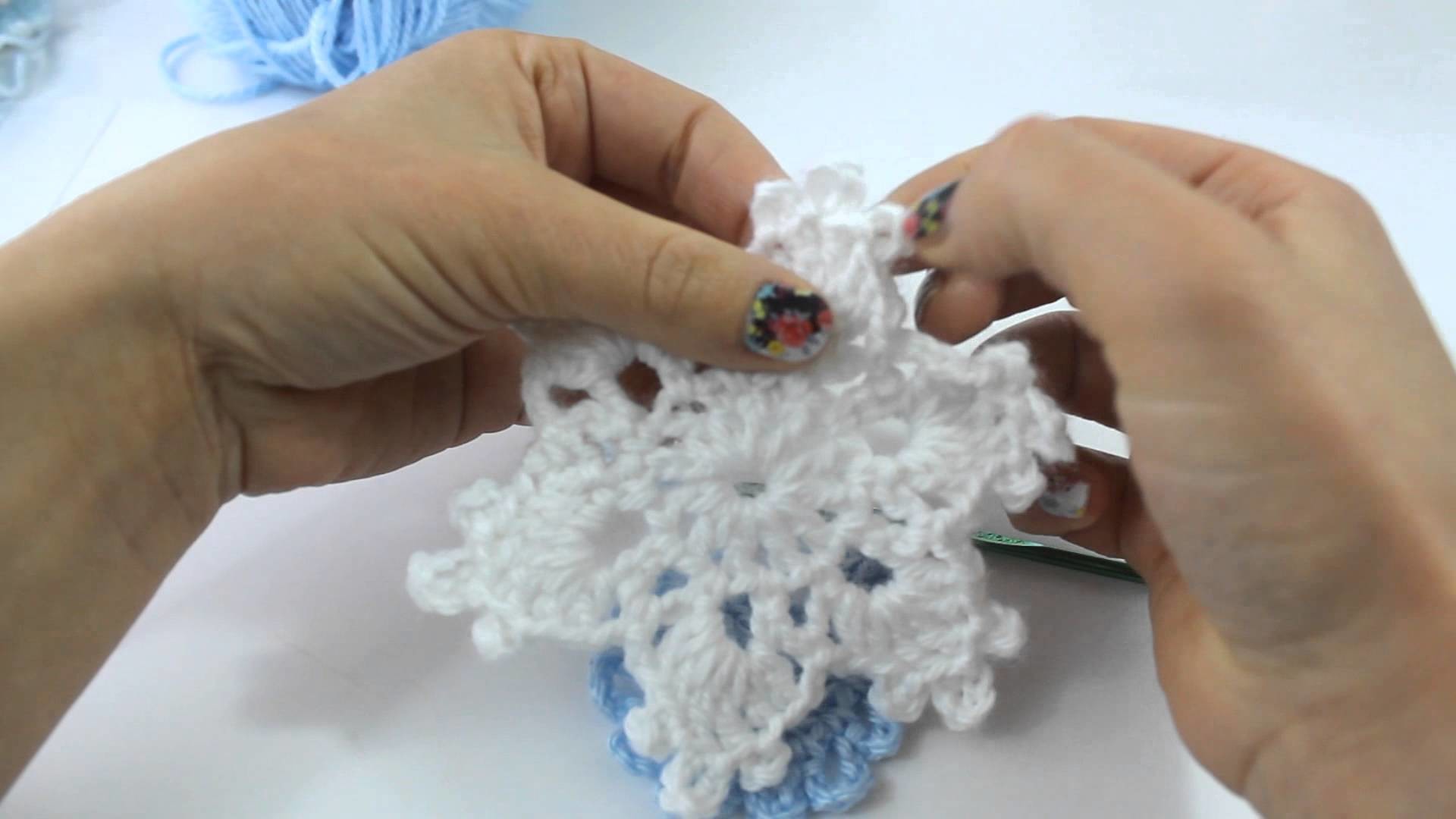 How to Crochet a Simple and Easy Snowflake