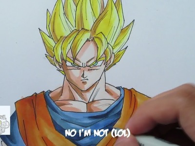 How to draw Super Saiyan Goku