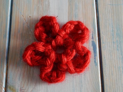 How to Finger Crochet a Flower
