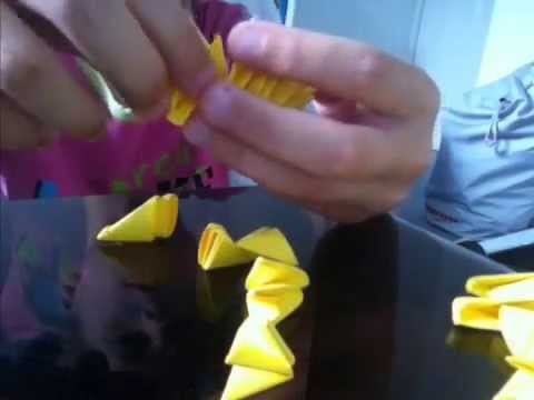 How to make a 3d origami duck part 1