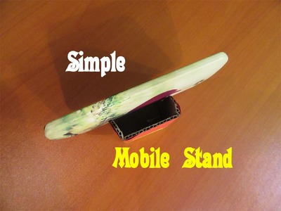How to Make a Simple Mobile Phone Stand - Easy Tutorials