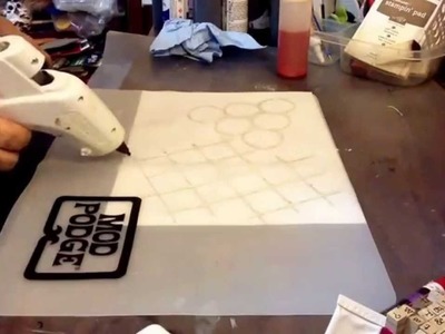 How to make Hot glue stencils part 1 with hot glue!