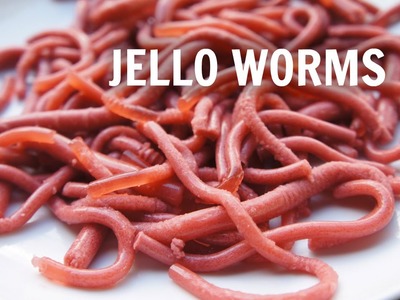How to Make Jell-o Worms - Edible Halloween Jelly Worms
