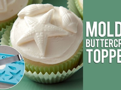 How to use a Fondant Mold to Create Frozen Buttercream Cupcake Toppers