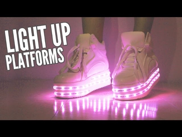 LED Light Up Platform Shoes!
