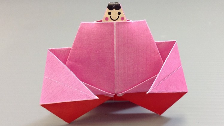 Origami Doll Festival Hinamatsuri Emperess - Print at Home