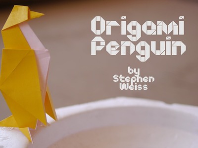Origami Penguin Designed by Stephen Weiss : Origami Artists
