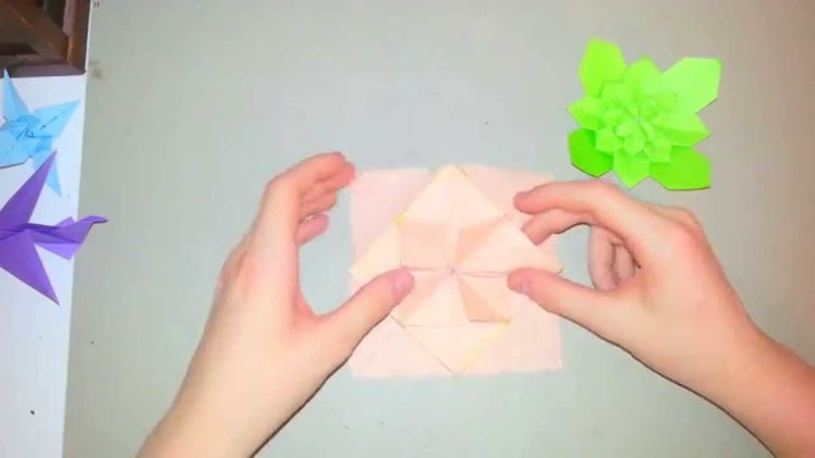 Origami Tutorial - How To Fold A Hydrangea Pt. 3 (Shuzo Fujimoto)