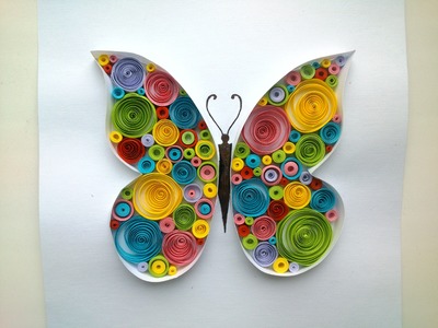 Paper Quilling: Butterfly Quilling Tutorial.