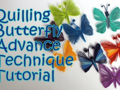 Quilling Butterfly | New Technique | Tutorial
