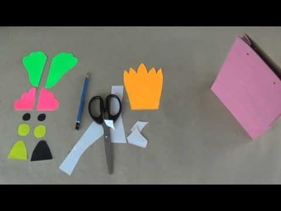 Recycled ideas I Making hand puppet funny bird using paper bag