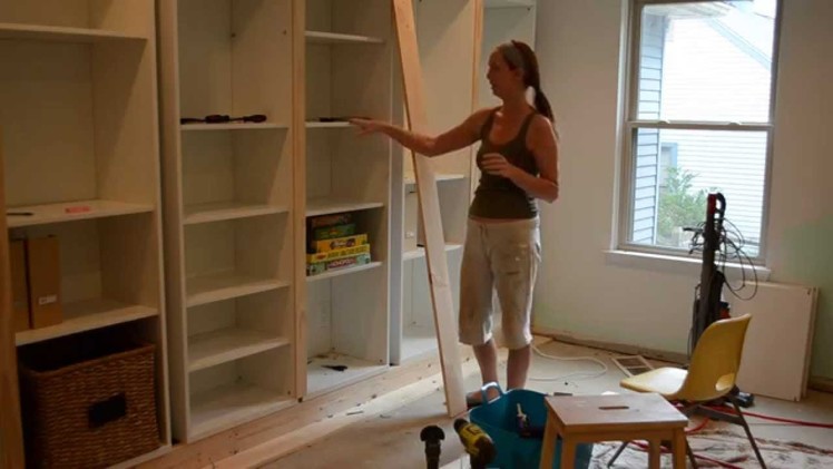 Smart Girls DIY - Turning IKEA shelves into built-ins (part 2)