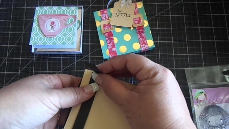 Suitcase Matchbox & 3x3 Cards with Envelopes.Tutorial