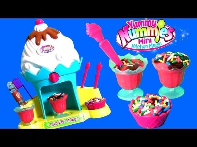 Sundae Maker Toy from Yummy Nummies Mini Kitchen magic Sundae Maker DIY Strawberry Ice Cream