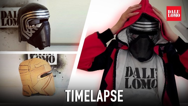 Timelapse - Making Kylo Ren Helmet | Star Wars 7 | Costume Prop | How To | Dali DIY