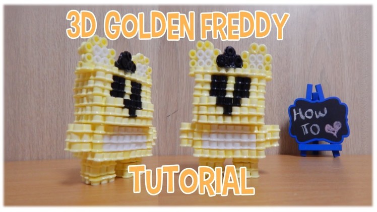 3D Perler Beads Full Tutorial Golden Freddy (FNAF)