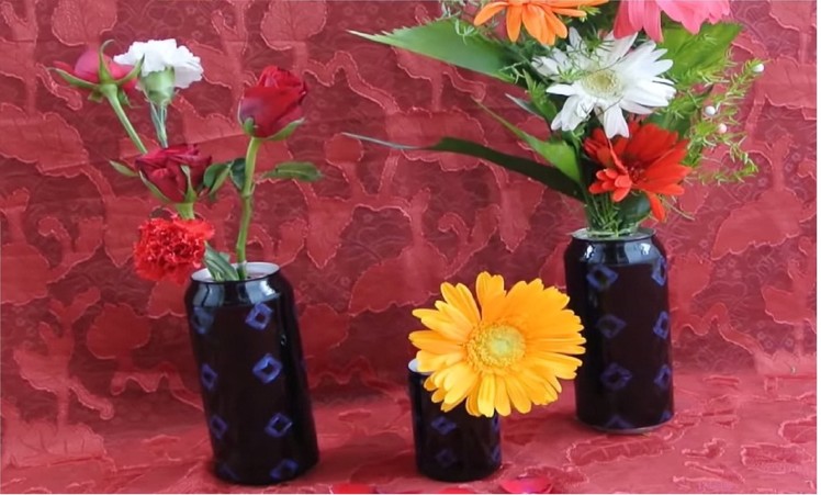 Best of Waste- Flower vase out of cans