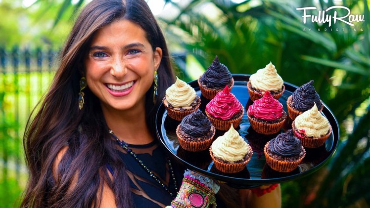 Chocolate Peanut-Butter Filled Cupcakes for Halloween! FullyRaw  & Vegan