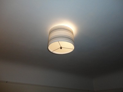 Creating a Drum Lamp Shade for your Ceiling light fixture.