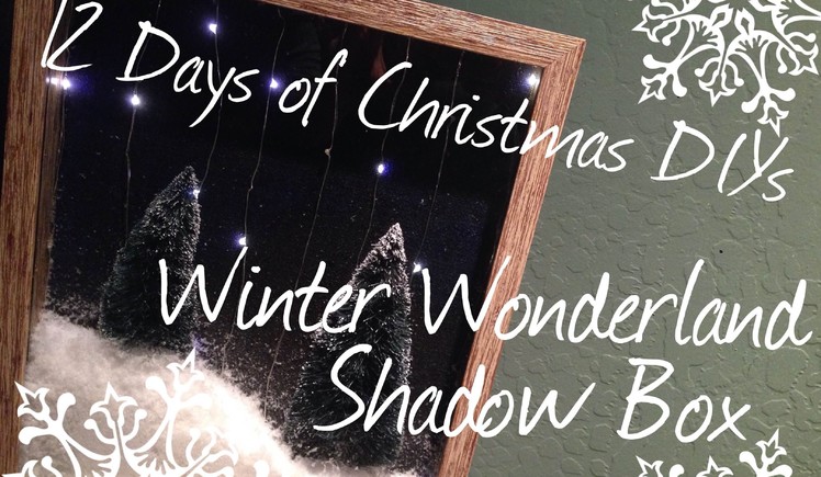 DIY Christmas Tree Shadow Box ♥ 12 Days of Christmas DIYs